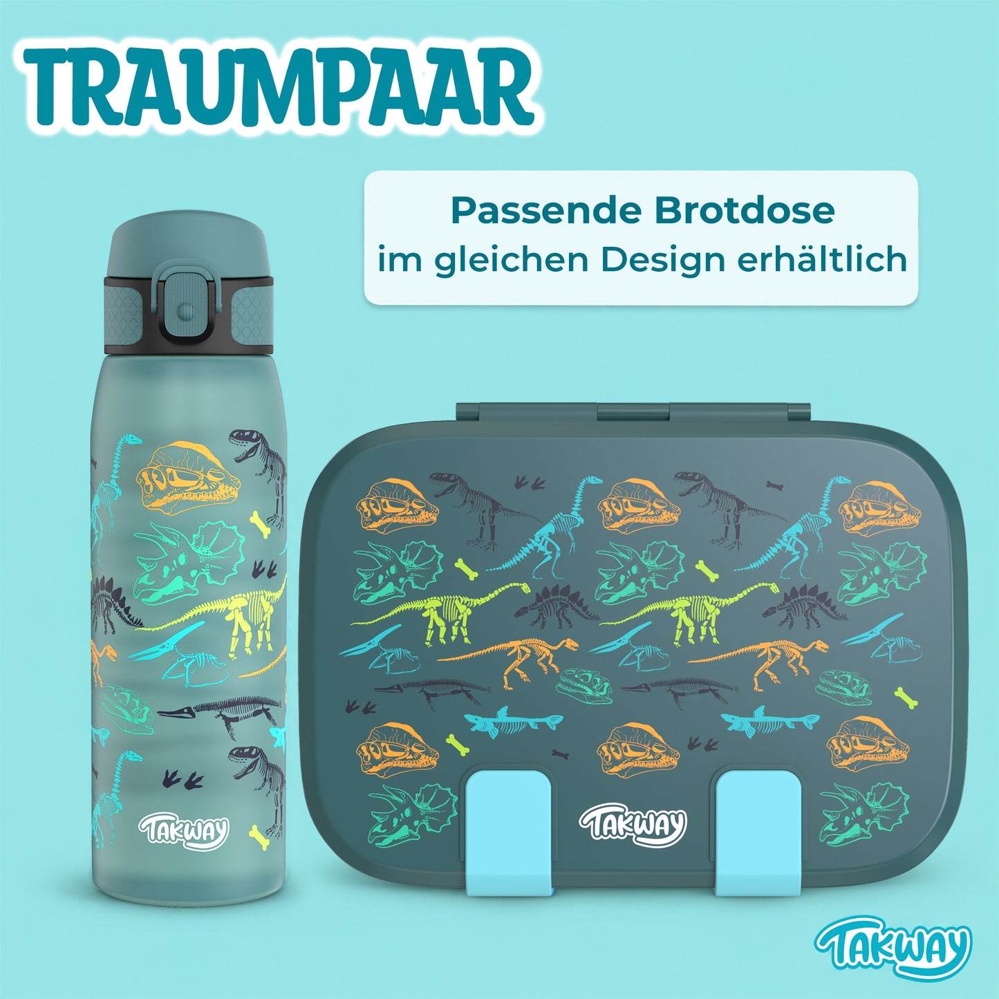 TAKWAY Bento Box 1000ml (Dino)