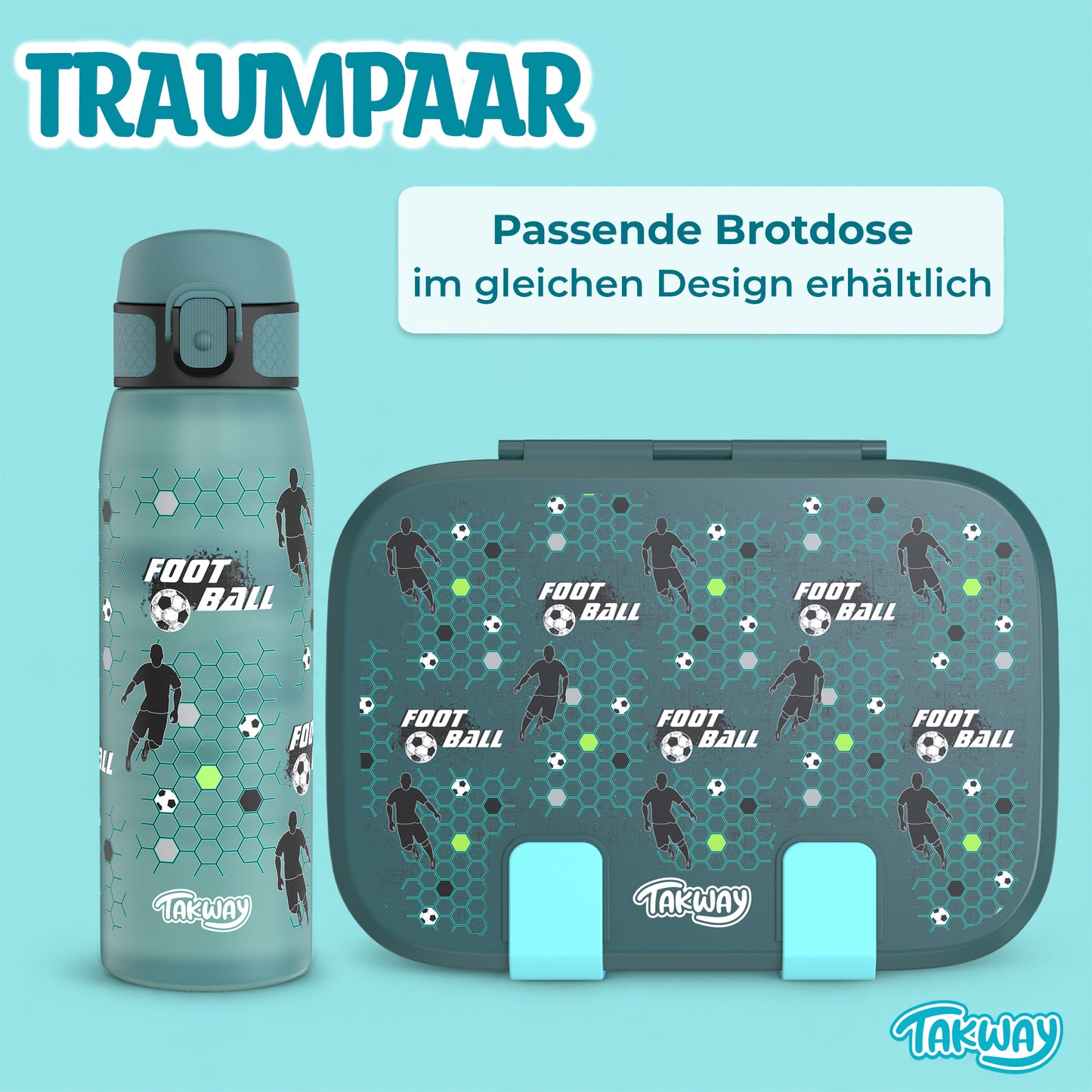 TAKWAY Bento Box 1000ml (Fußball)