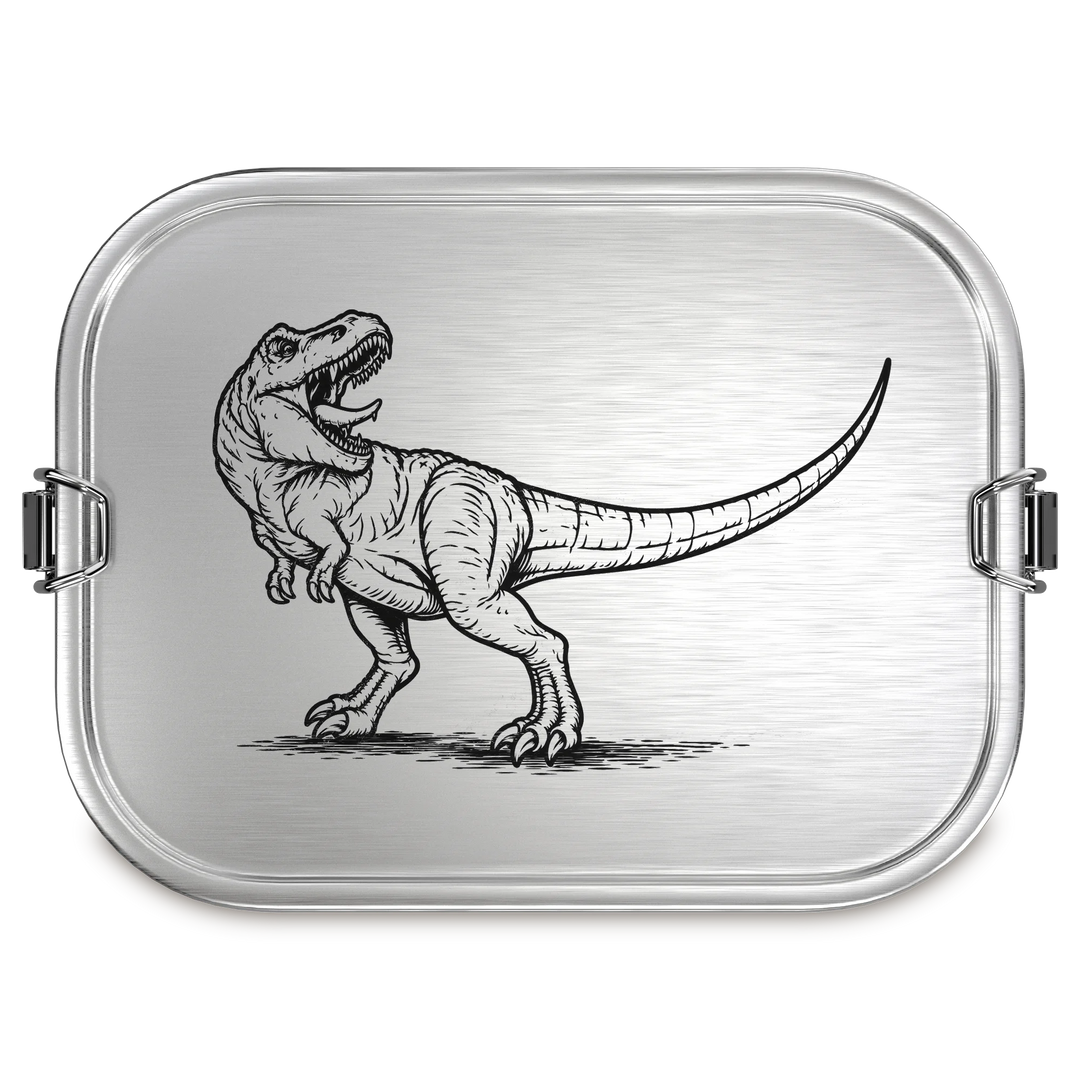 TAKWAY Edelstahl Brotdose 800ml (Dino) B-Ware