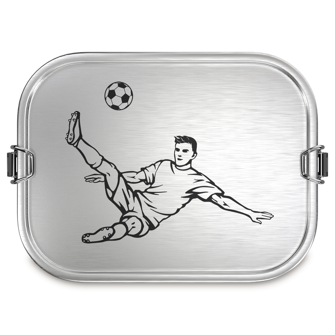 TAKWAY Edelstahl Brotdose 800ml (Fußball)