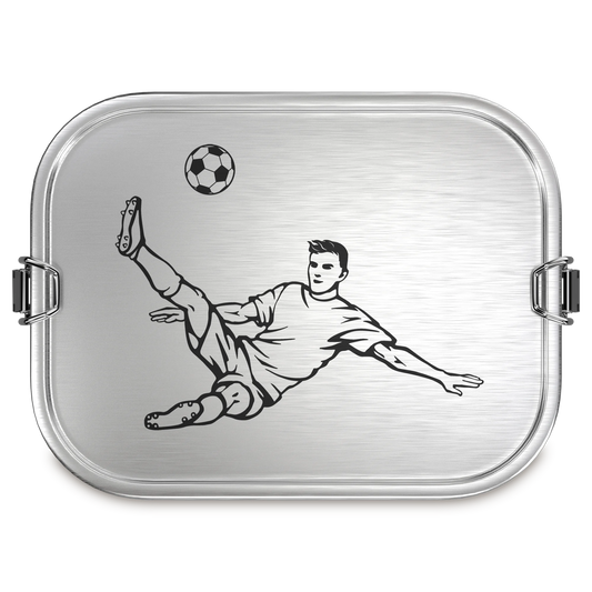 TAKWAY Stainless Steel Lunch Box 1200ml (Football)