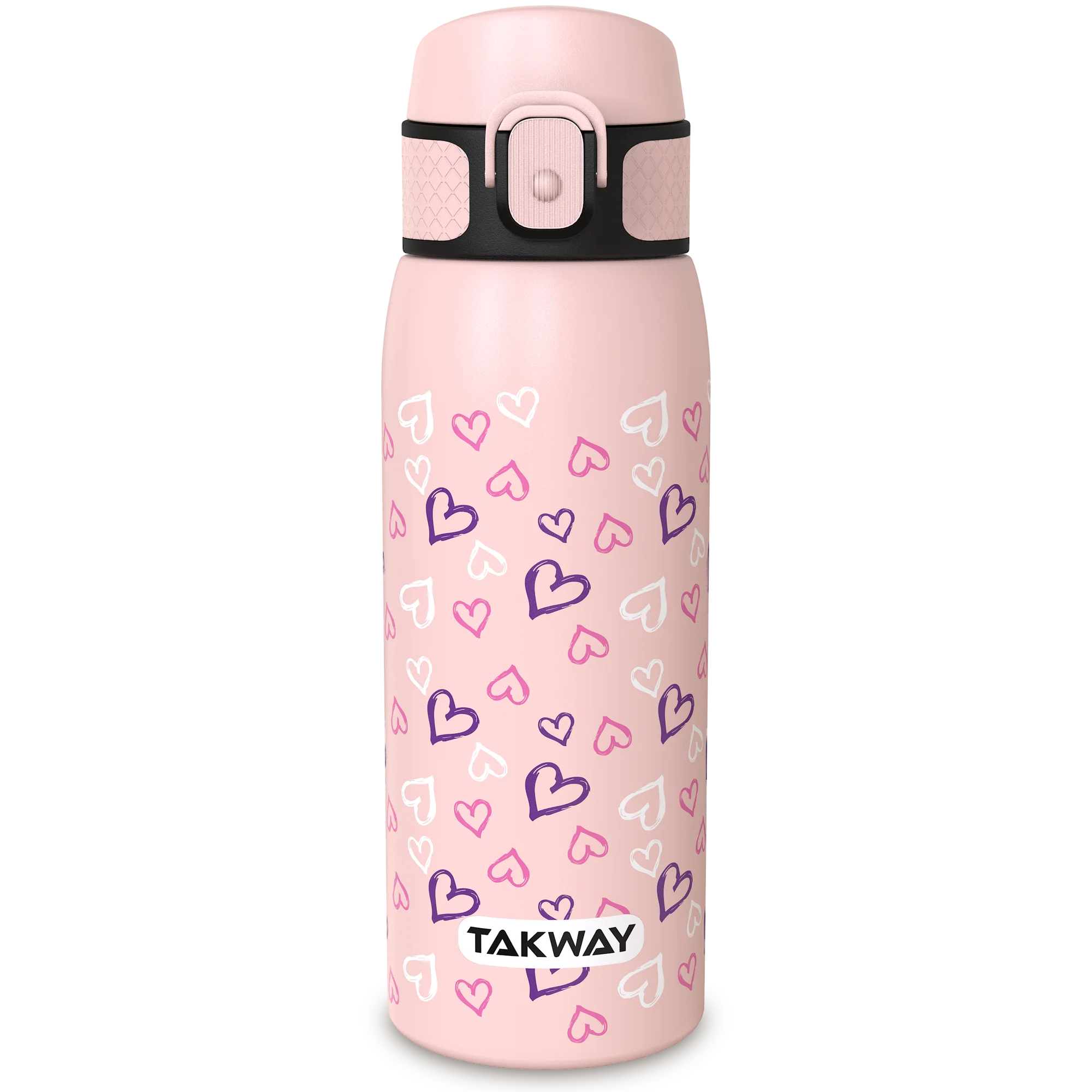 TAKWAY Edelstahl Trinkflasche 550ml (Herz)
