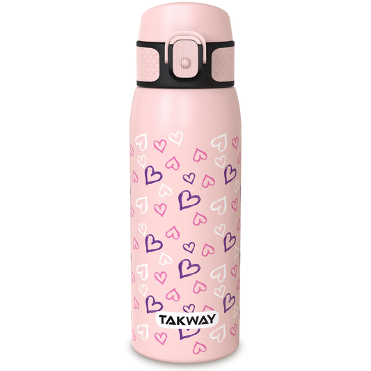 TAKWAY Stainless Steel Water Bottle 550ml (Heart)