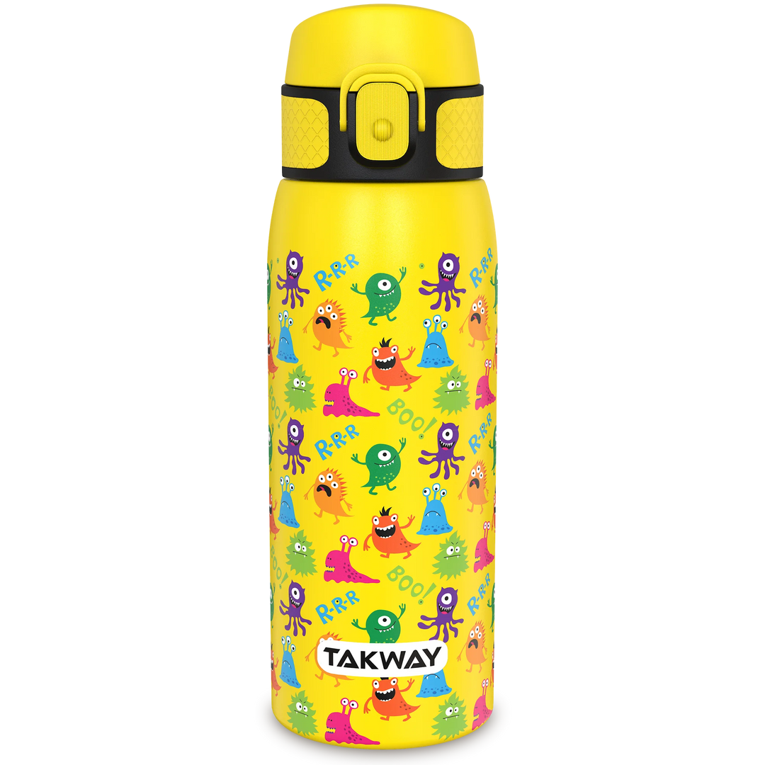 TAKWAY Edelstahl Trinkflasche 550ml (Monster)