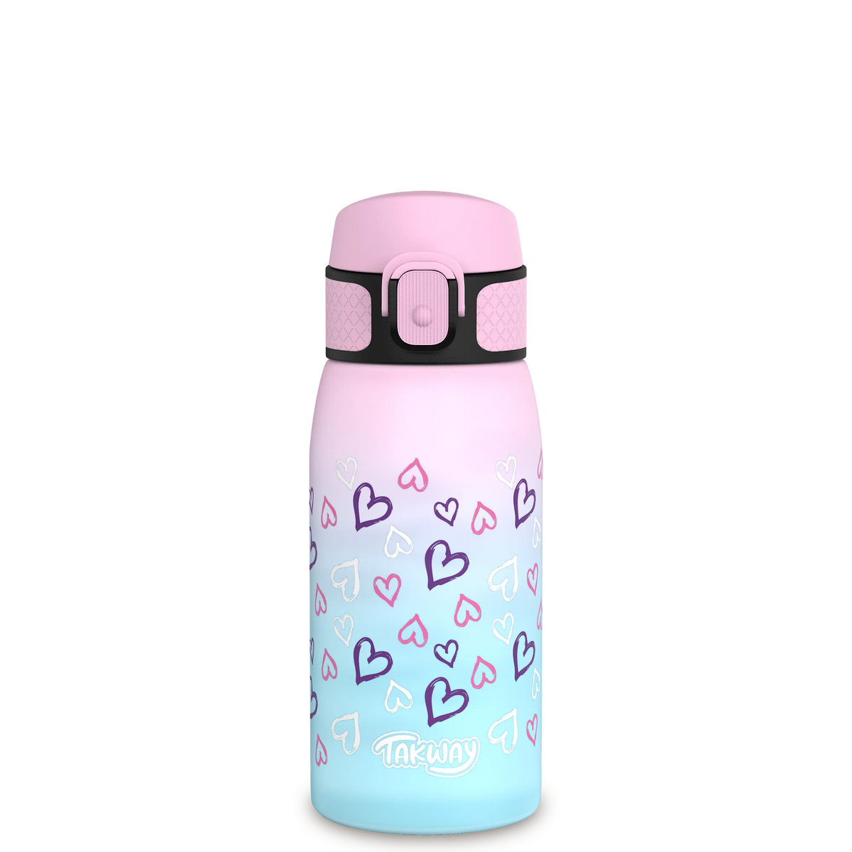 TAKWAY Tritan Water Bottle 600ml (turquoise-purple)