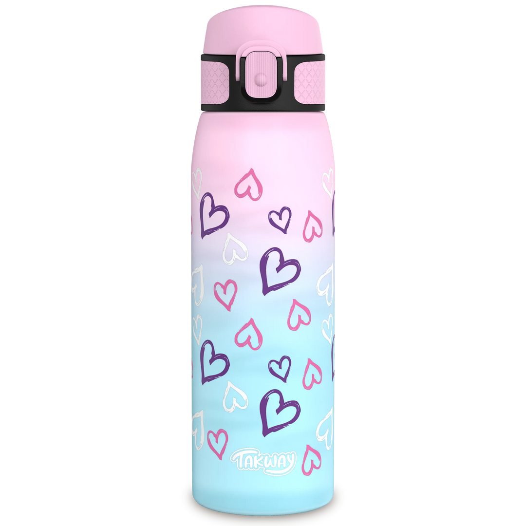 TAKWAY Tritan Water Bottle 600ml (turquoise-purple)