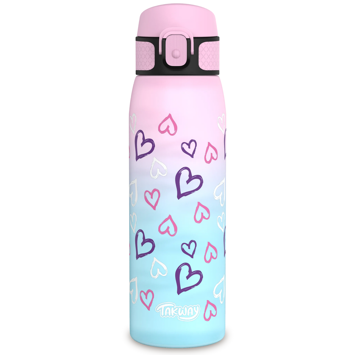 TAKWAY Tritan Water Bottle 600ml (turquoise-purple)