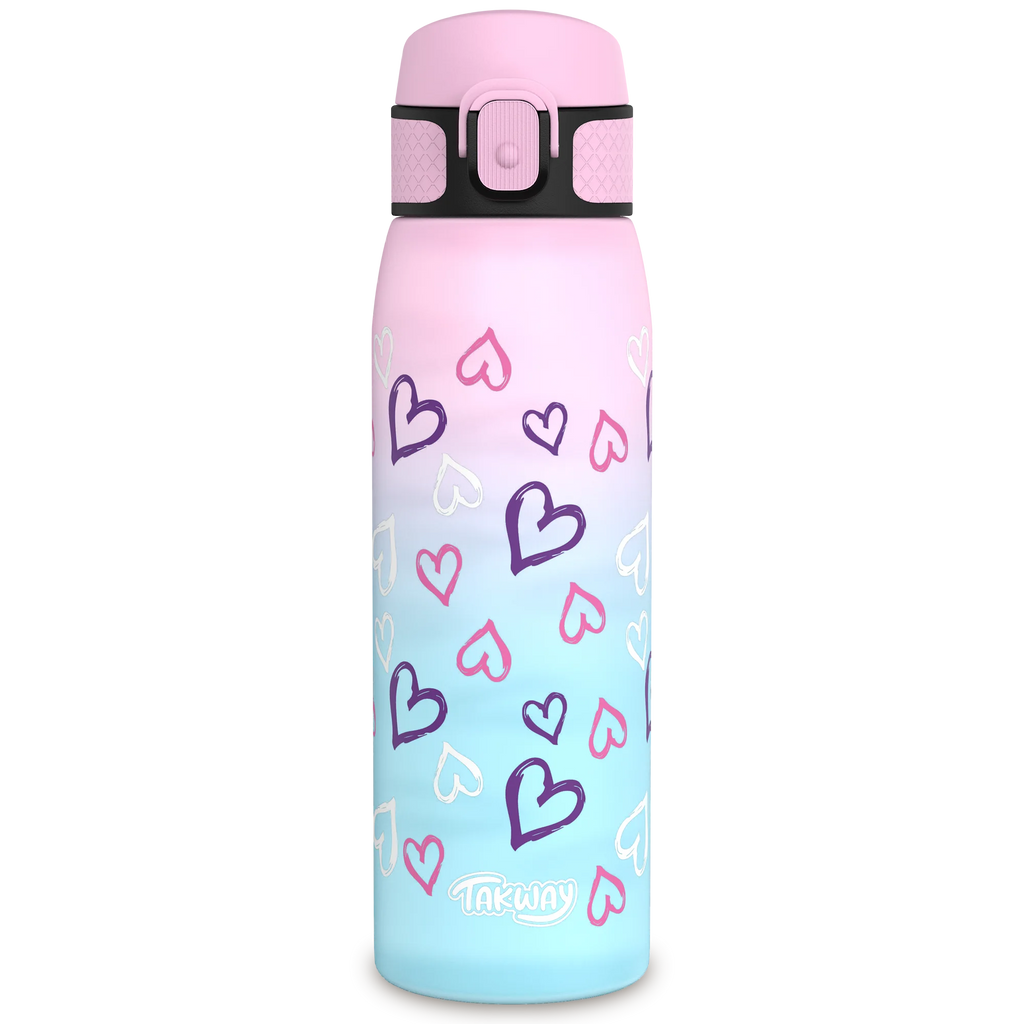 TAKWAY Tritan Water Bottle 600ml (turquoise-purple)