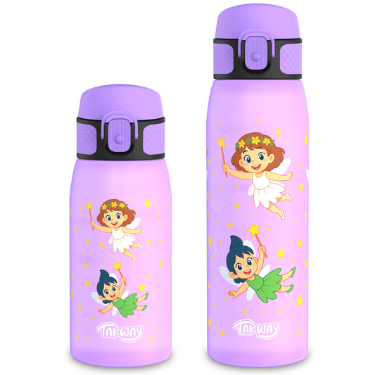 TAKWAY Tritan Water Bottle 600ml (turquoise-purple)