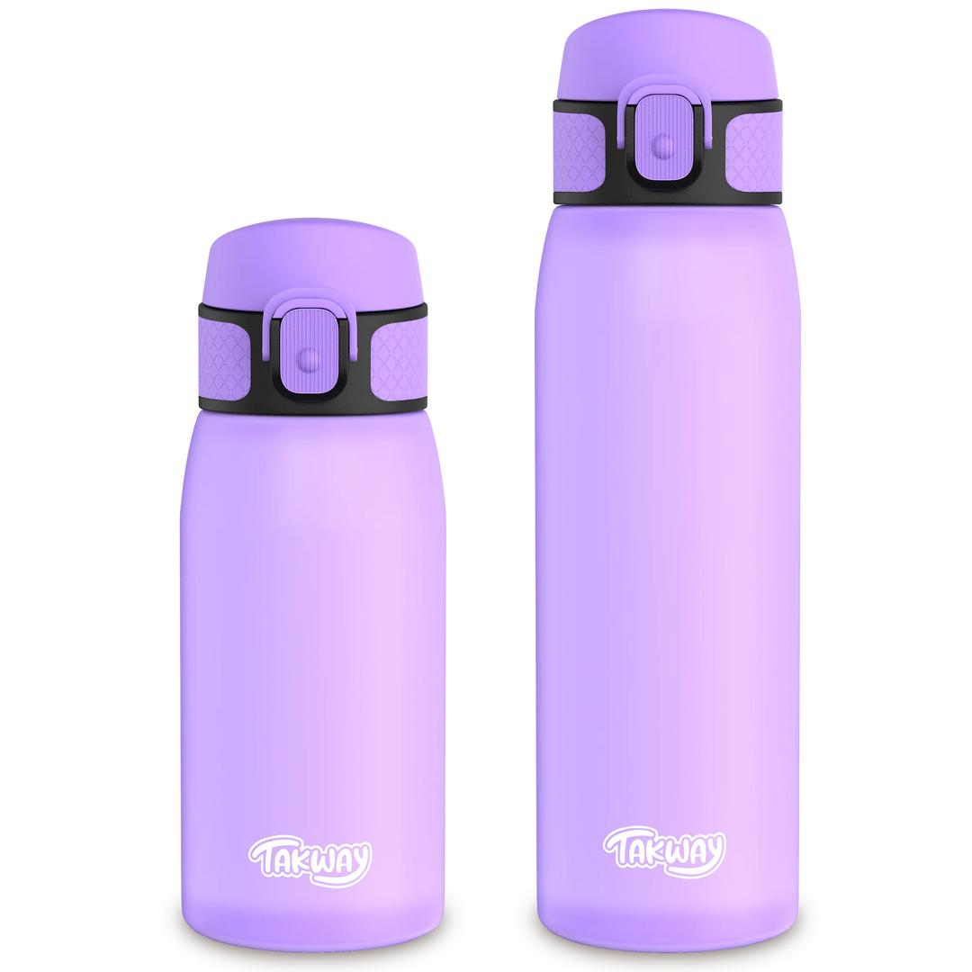 TAKWAY Tritan Water Bottle 600ml (turquoise-purple)
