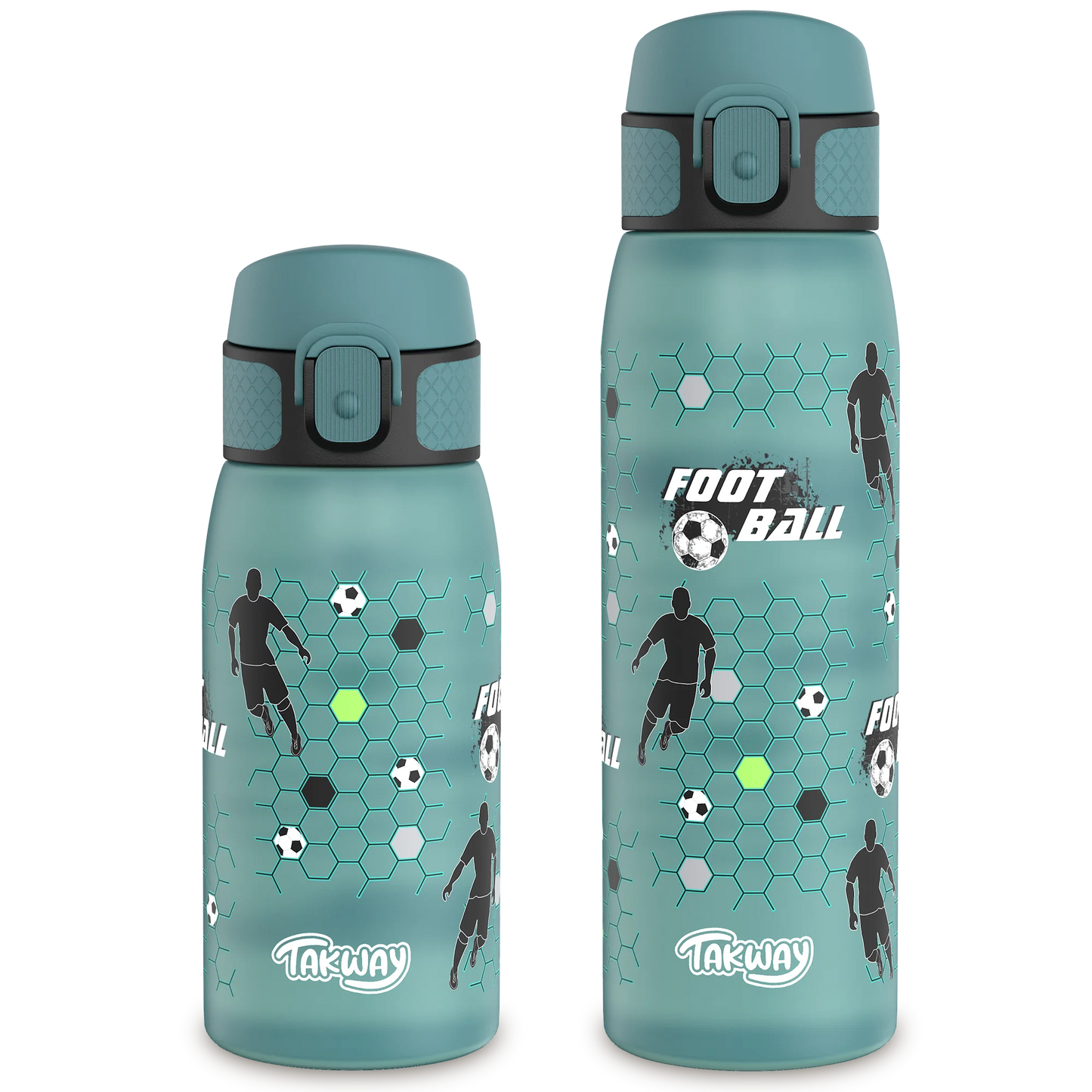 TAKWAY Tritan Trinkflasche (Fußball)
