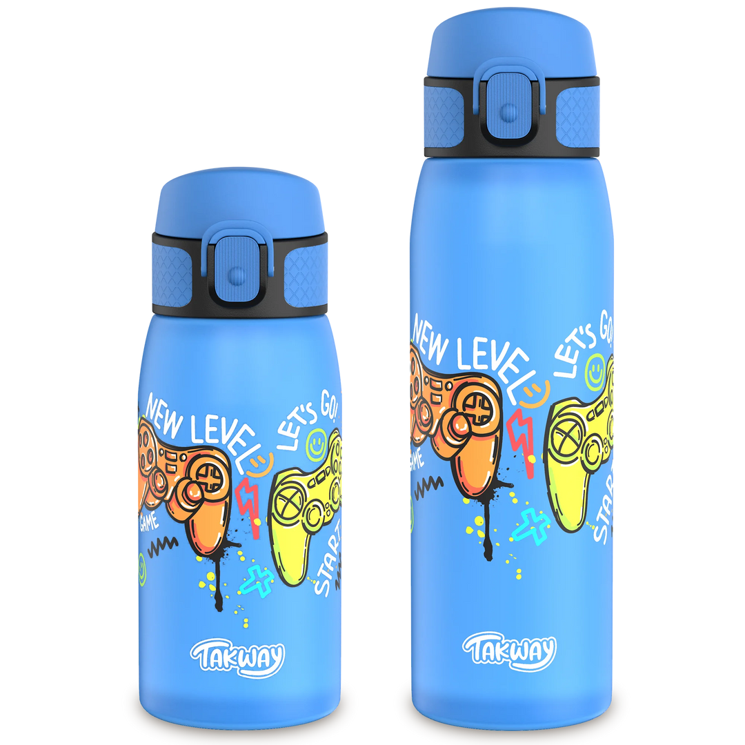 TAKWAY Tritan Water Bottle 600ml (turquoise-purple)