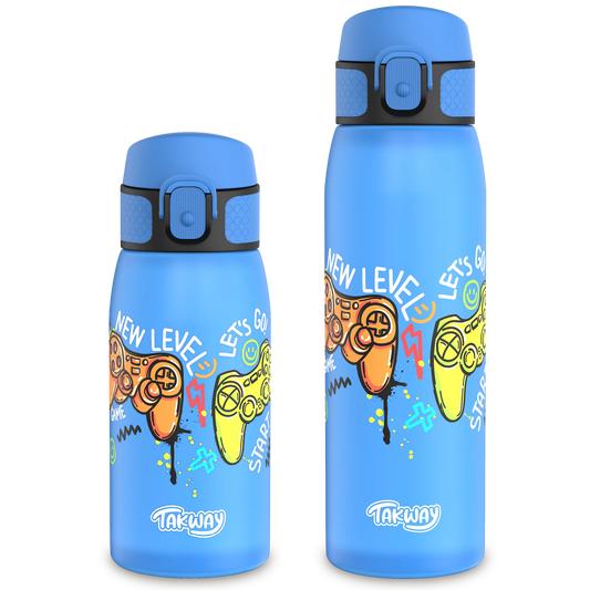 TAKWAY Tritan Water Bottle 600ml (turquoise-purple)