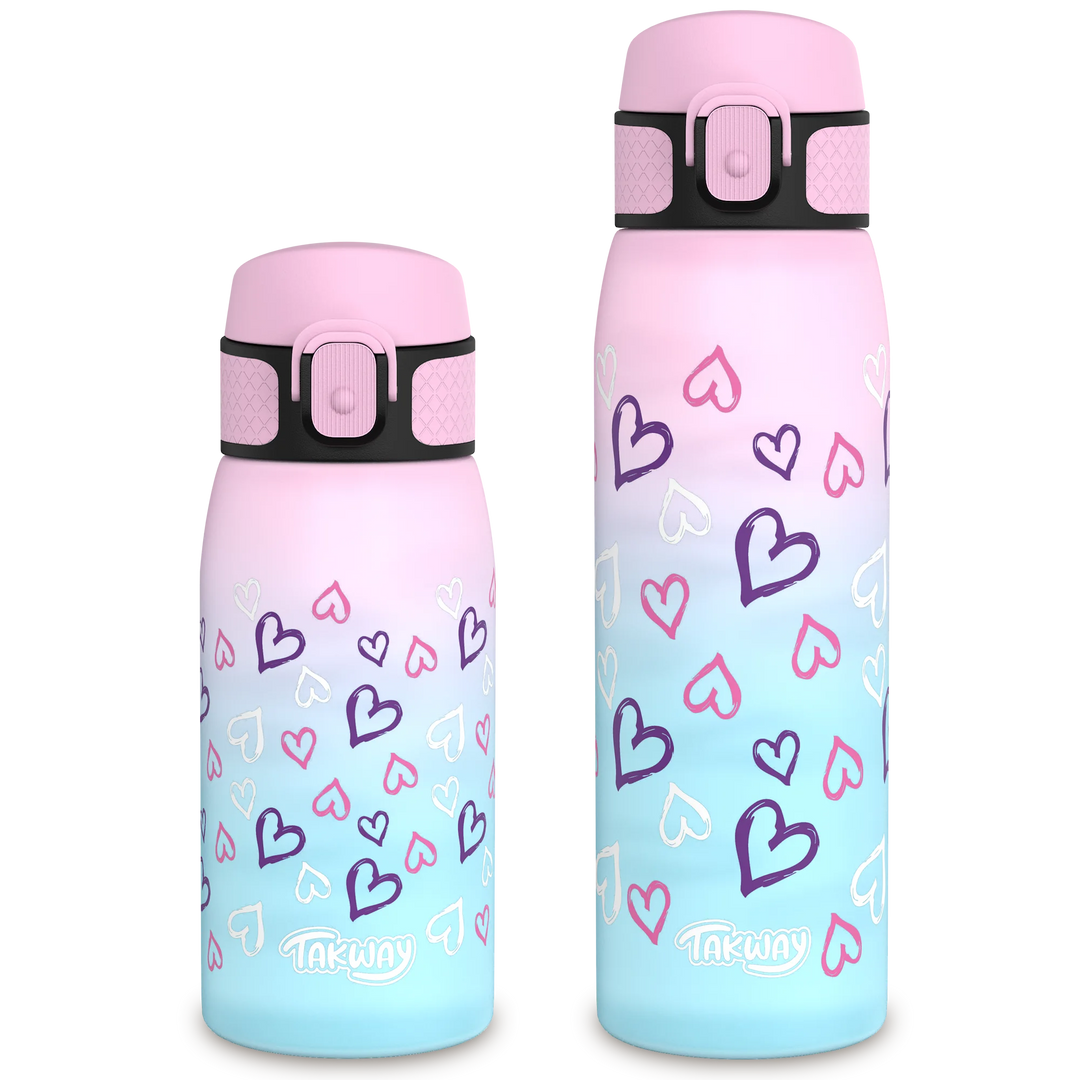 TAKWAY Tritan Water Bottle 600ml (turquoise-purple)