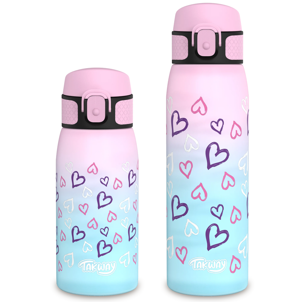 TAKWAY Tritan Trinkflasche (Herzen)