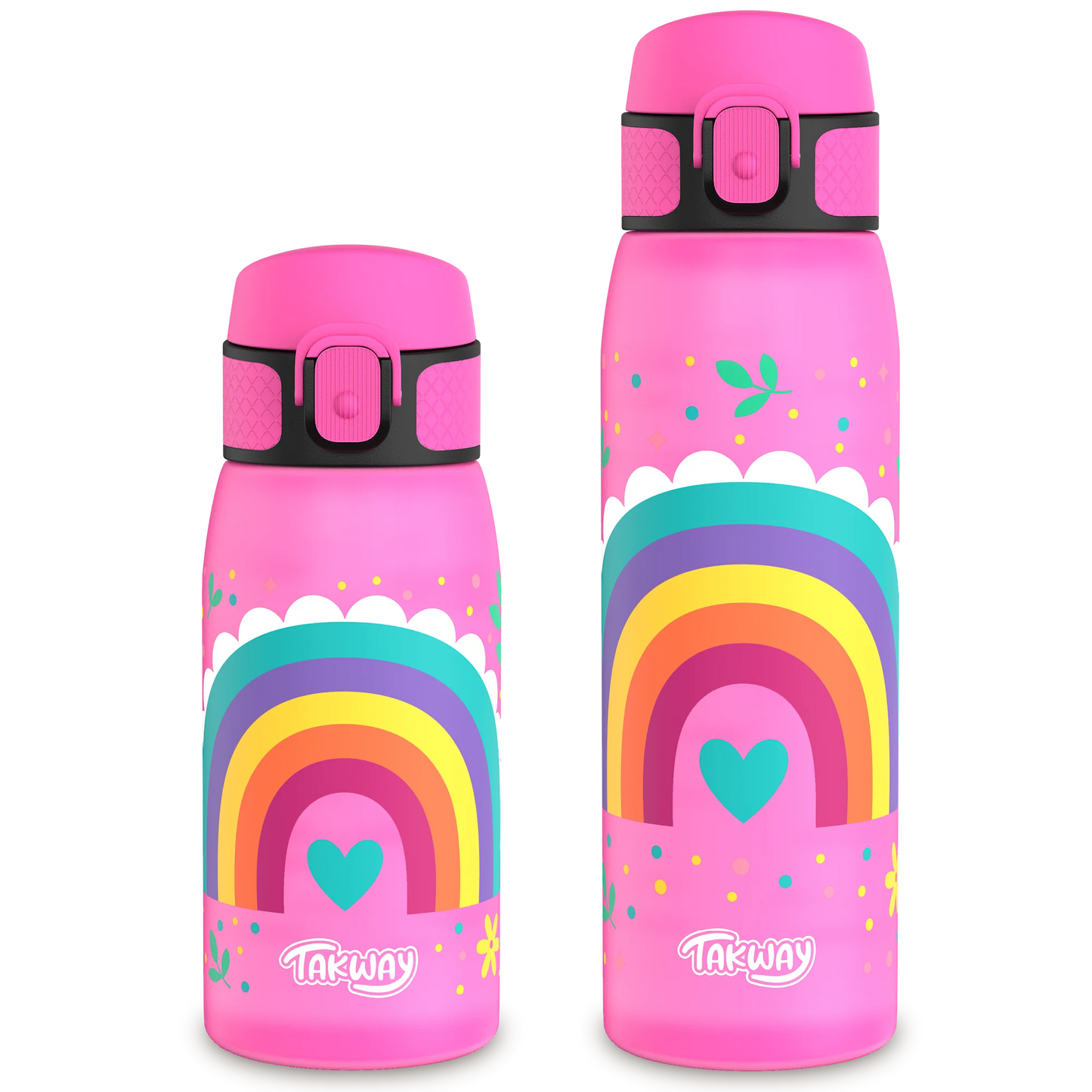 TAKWAY Tritan Trinkflasche (Regenbogen)