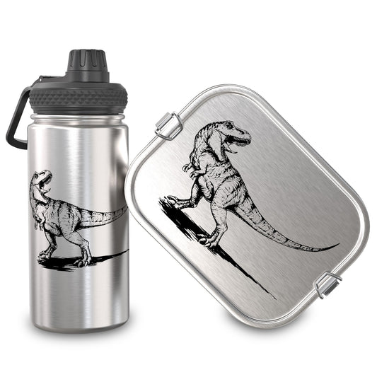 TAKWAY Stainless Steel Lunch Box & Bottle (Dino)