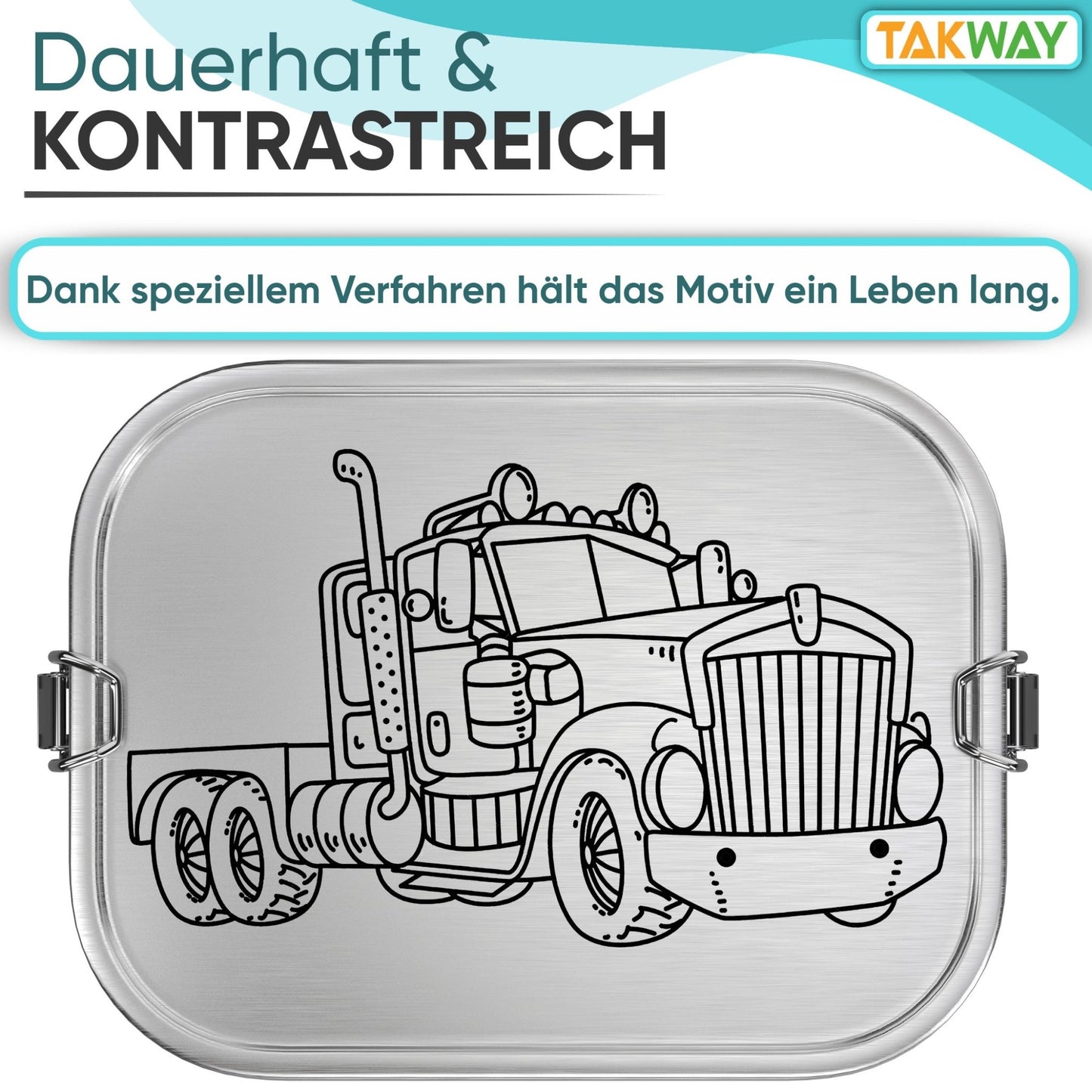 TAKWAY Edelstahl Brotdose (Truck) - TAKWAY